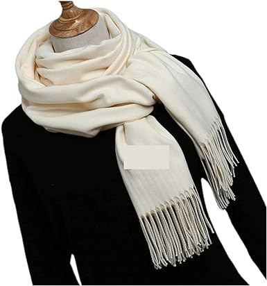 Long Solid Cashmere Shawl Scarf for Ladies