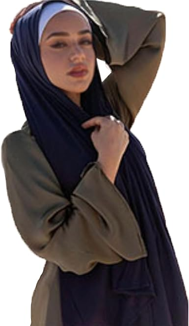 Stretchy Jersey Scarf Plain Wrap Shawl Hijab