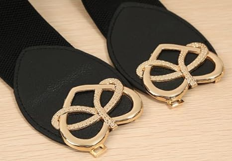 Women 6x65cm Elastic Bow Waist Band