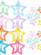 5pcs/set Colorful Starfish Shape Glittering Hairpin Pins