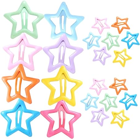 5pcs/set Colorful Starfish Shape Glittering Hairpin Pins