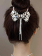 Tassel Pearl Back Head Hairpin Hair Claw Catch Clips Shark Clip